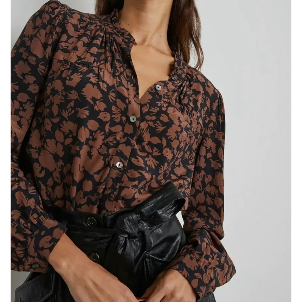 Rails Camille Floral Shirt In Garden Silhouette Size Small